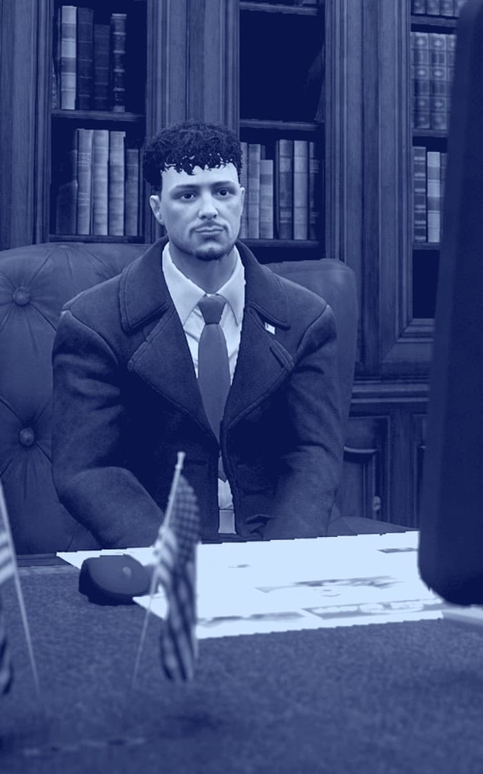 Portrait de Kyle Turner dans son bureau